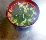 春雨とわかめの中華スープ
